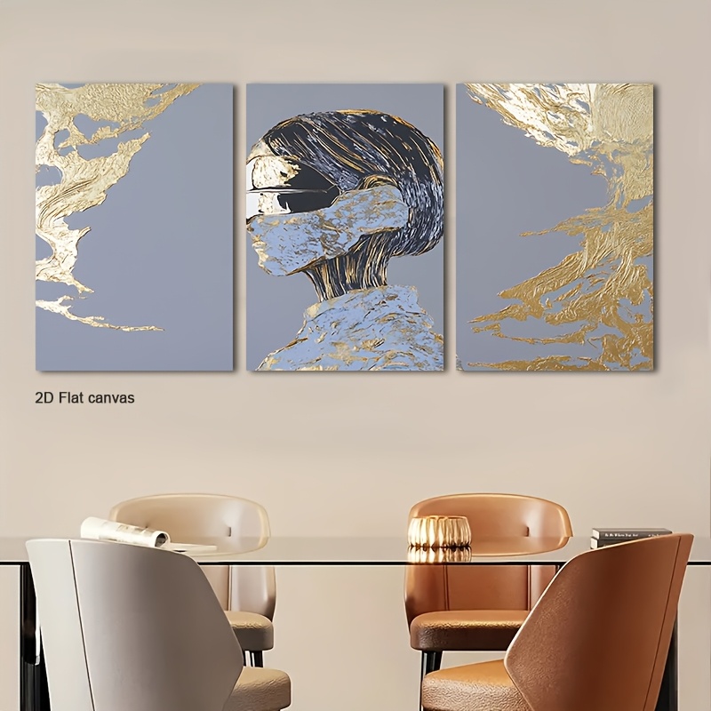 Canvas Wrap Ready - Bezramowe płótno 3-częściowe - Oprawione płótno