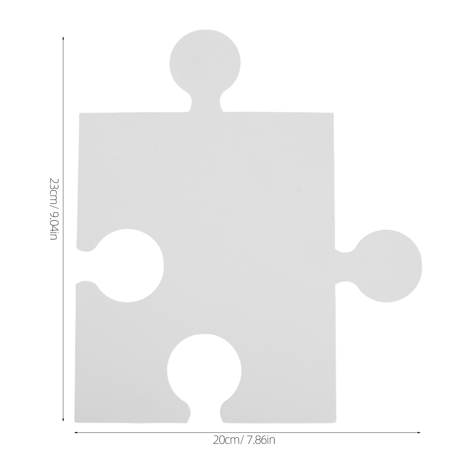 60 sztuk dużych pustych puzzli – Puzzle Blank White recenzja i cena